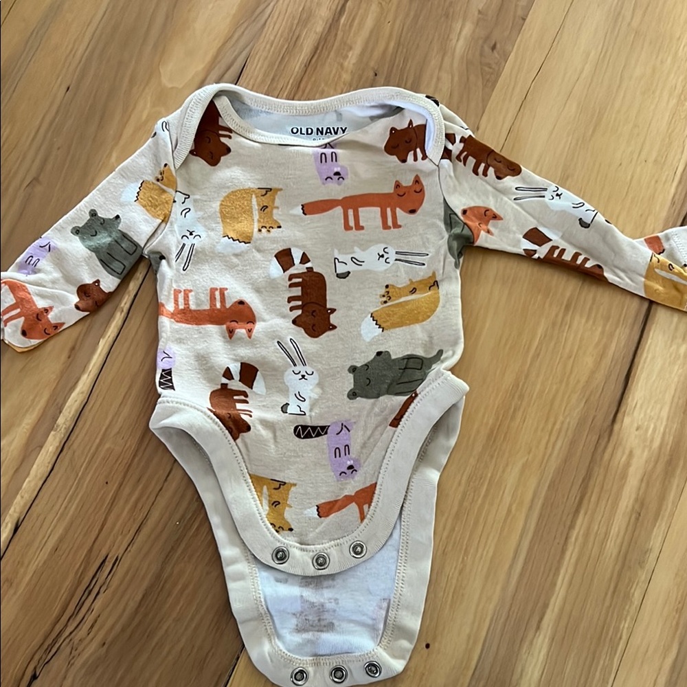 Old Navy Brown and Orange Bodysuit One Piece